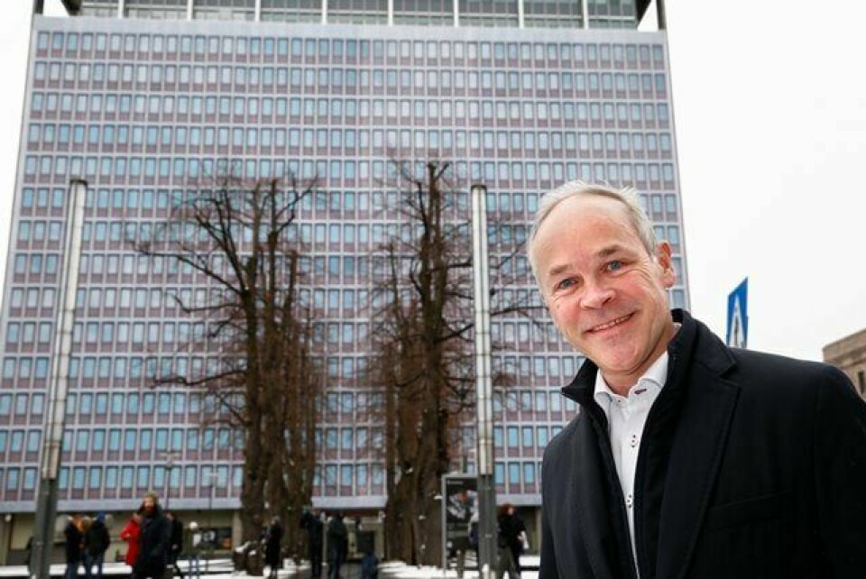 NY REGULERINGSPLAN: Kommunal- og moderningsminister Jan Tore Sanner presenterte 10. januar regjeringens plan for et nytt regjeringskvartal. Den kommende plan- og designkonkurransen kunne vært en anledning til å jobbe fram en mer omforent løsning, mener styrelederen i Oslo Arkitektforening. FOTO: TERJE PEDERSEN/NTB SCANPIX