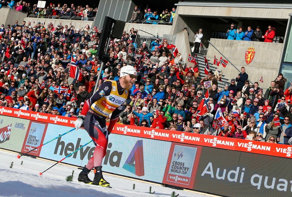 Martin Johnsrud Sundbys femmil i Holmenkollen ble hans siste verdenscuprenn denne vinteren.