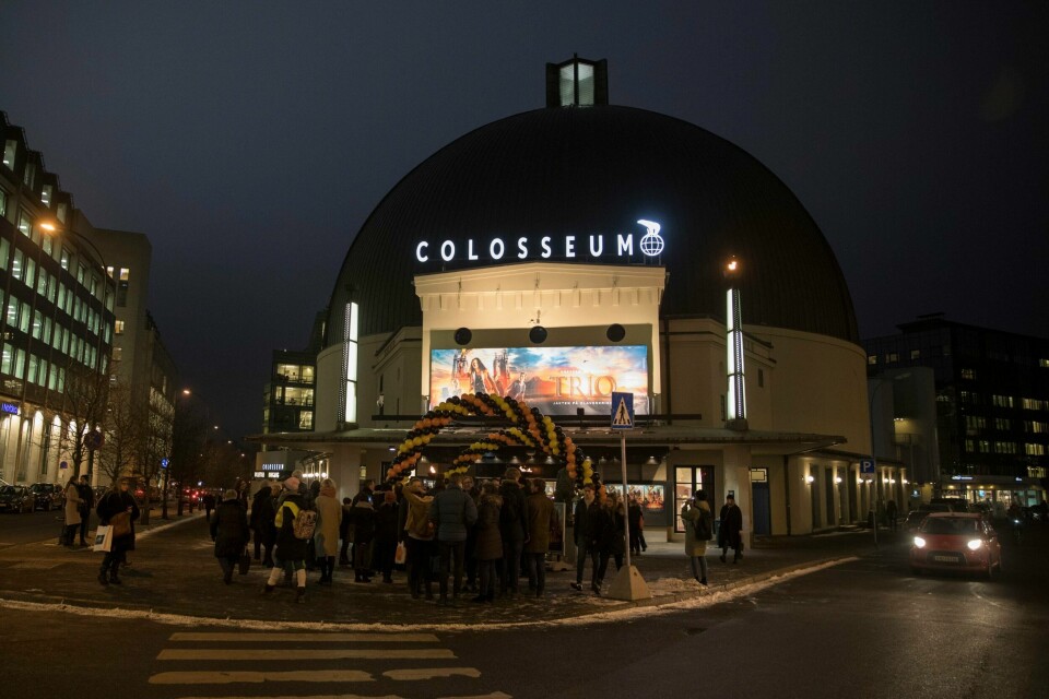 Bildet er fra Colosseum kino i Oslo, da den norske filmen Trio hadde premiere februar 2017.