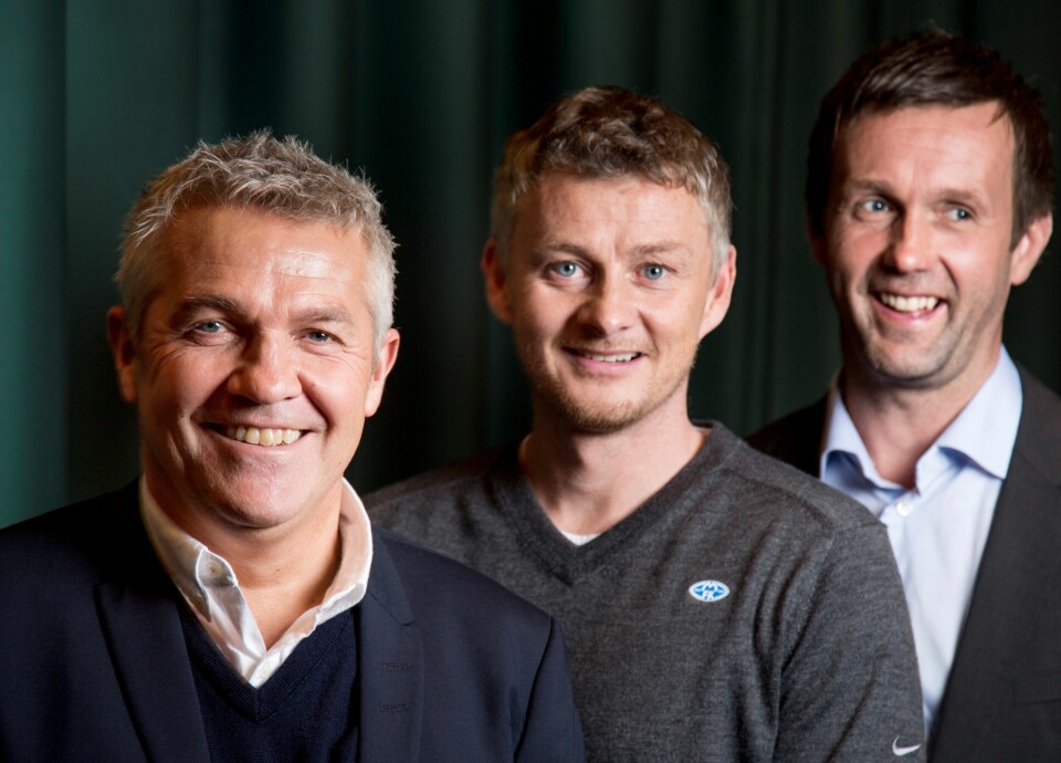 Rosenborgs Kåre Ingebrigtsen (t.v.), Ole Gunnar Solskjær (Molde) og Ronny Deila (VIF). Rosenborgs Kåre Ingebrigtsen (t.v.), Ole Gunnar Solskjær (Molde) og Ronny Deila (VIF).