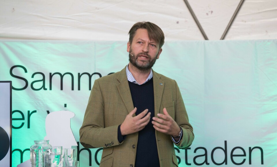 Oslo 20180925.Høyres Eirik Lae Solberg under lanseringen av programmet for Oslos år som europeisk miljø hovedstad 2019 tirsdag morgen.Foto: Terje Bendiksby / NTB scanpix Oslo 20180925.
Høyres Eirik Lae Solberg under lanseringen av programmet for Oslos år som europeisk miljø hovedstad 2019 tirsdag morgen.
Foto: Terje Bendiksby / NTB scanpix