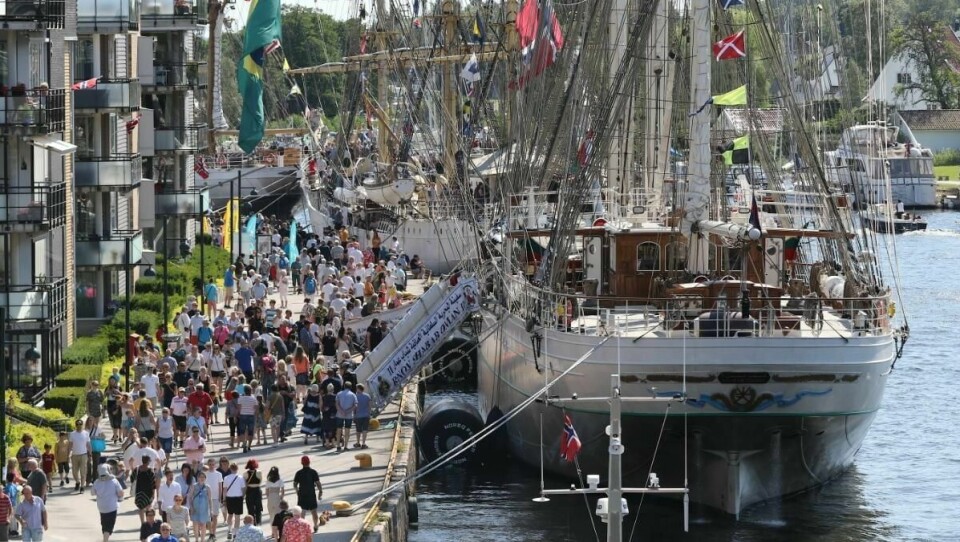 Tall fra Telenor viser at 143.528 personer var i Fredrikstad sentrum under Tall Ships Races.