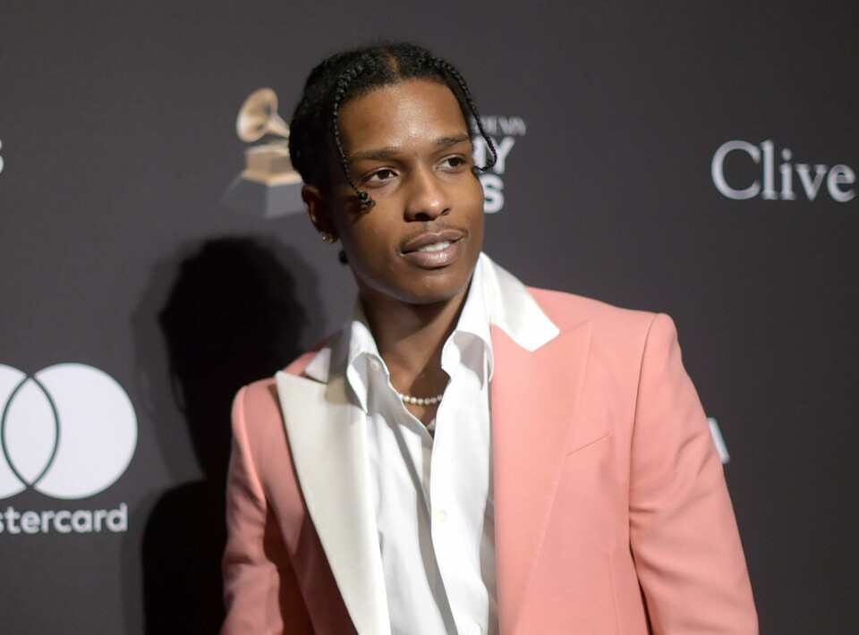 FILE - This Feb. 9, 2019 file photo shows A$AP Rocky at Pre-Grammy Gala And Salute To Industry Icons in Beverly Hills, Calif. Prosecutors in Sweden are dropping the investigation of a man they say was involved in a fight with American rapper A$AP Rocky. The platinum-selling, Grammy-nominated artist whose real name is Rakim Mayers, has been behind bars since early this month as police investigate the fight in Stockholm.(Photo by Richard Shotwell/Invision/AP, File) FILE - This Feb. 9, 2019 file photo shows A$AP Rocky at Pre-Grammy Gala And Salute To Industry Icons in Beverly Hills, Calif. Prosecutors in Sweden are dropping the investigation of a man they say was involved in a fight with American rapper A$AP Rocky. The platinum-selling, Grammy-nominated artist whose real name is Rakim Mayers, has been behind bars since early this month as police investigate the fight in Stockholm.(Photo by Richard Shotwell/Invision/AP, File)