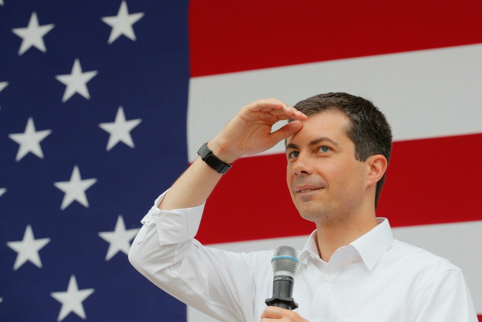 Democratic 2020 U.S. presidential candidate Mayor Pete Buttigieg looks out to the audience during a campaign stop in Dover, New Hampshire, U.S., July 12, 2019. REUTERS/Brian Snyder Democratic 2020 U.S. presidential candidate Mayor Pete Buttigieg looks out to the audience during a campaign stop in Dover, New Hampshire, U.S., July 12, 2019. REUTERS/Brian Snyder