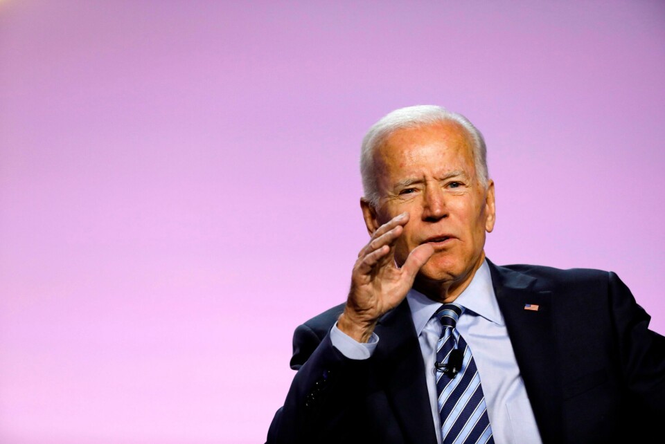 Democratic 2020 presidential candidate Joe Biden addresses Presidential Forum the NAACP's 110th National Convention at Cobo Center on July 24, 2019, in Detroit, Michigan. (Photo by JEFF KOWALSKY / AFP) Democratic 2020 presidential candidate Joe Biden addresses Presidential Forum the NAACP's 110th National Convention at Cobo Center on July 24, 2019, in Detroit, Michigan. (Photo by JEFF KOWALSKY / AFP)