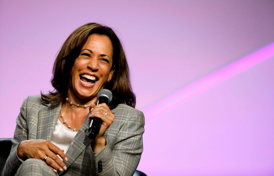 Democratic presidential hopeful Kamala Harris addresses Presidential Forum the NAACP's 110th National Convention at Cobo Center on July 24, 2019, in Detroit, Michigan. (Photo by JEFF KOWALSKY / AFP) Democratic presidential hopeful Kamala Harris addresses Presidential Forum the NAACP's 110th National Convention at Cobo Center on July 24, 2019, in Detroit, Michigan. (Photo by JEFF KOWALSKY / AFP)