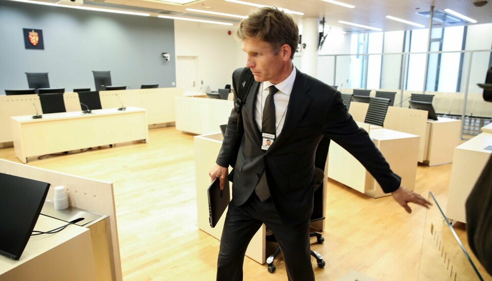Politiadvokat Pål-Fredrik Hjort Kraby sier at rundt 50 politifolk jobber med moskésaken. Foto: Vidar Ruud / NTB scanpix