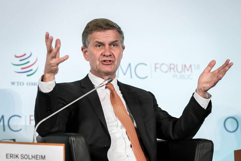 Erik Solheim har meldt overgang til MDG. FOTO: NTB SCANPIX