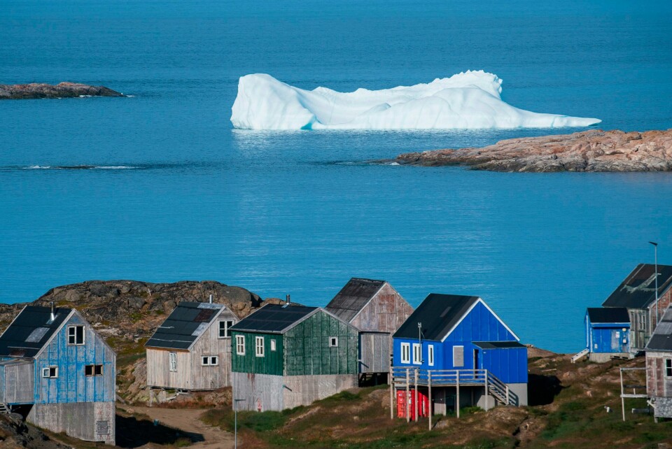 TOPSHOT - Icebergs float behind the town of Kulusuk in Greenland on August 16, 2019. - Greenland is not for sale, the mineral-rich island said on August 16, 2019, after a newspaper reported that US President Donald Trump was asking advisers whether it's possible for the United States to buy the Arctic island. (Photo by Jonathan NACKSTRAND / AFP) TOPSHOT - Icebergs float behind the town of Kulusuk in Greenland on August 16, 2019. - Greenland is not for sale, the mineral-rich island said on August 16, 2019, after a newspaper reported that US President Donald Trump was asking advisers whether it's possible for the United States to buy the Arctic island. (Photo by Jonathan NACKSTRAND / AFP)
