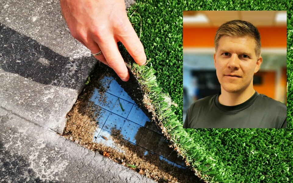 – Kunstgressbaner med sand er et problem for alle over 50 kilo ###