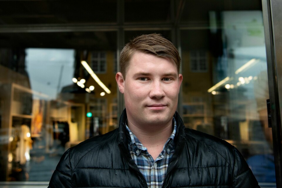 OPPRØRT: Frp-politiker Ole Martin Johansen (21) fra Rygge mener det er oppsiktsvekkende og grovt at en stortingsrepresentant bruker betegnelsen rasisme om Frps politikk, og føler seg også personlig stemplet av SVs Freddy André Øvstegård. Ole Martin Johansen. 3. kandidat for Fremskrittspartiet, Moss, Viken. Student og rådgiver.