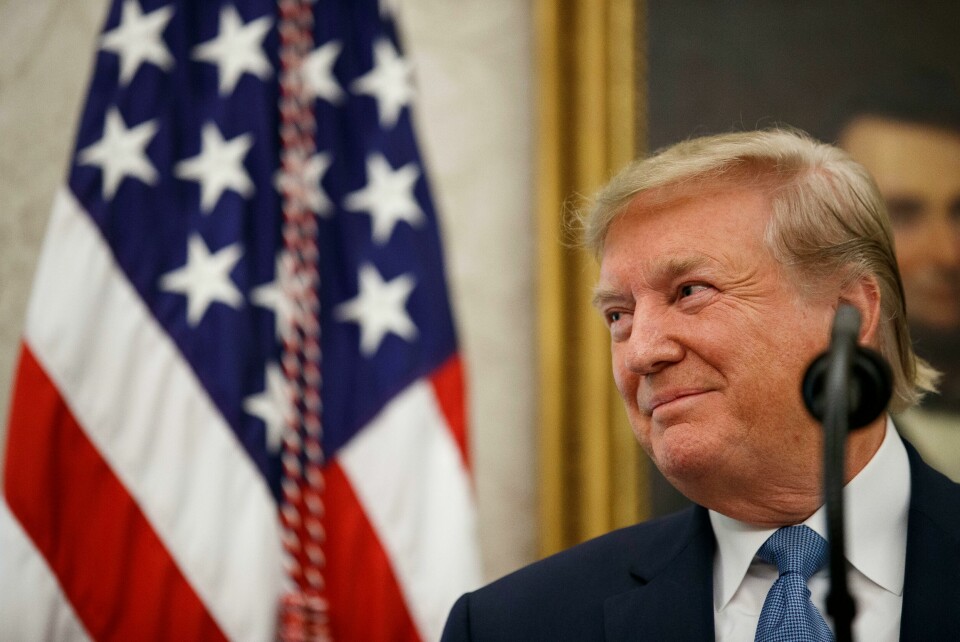 President Donald Trump smiles while speaking during a Presidential Medal of Freedom ceremony for former NBA basketball player and coach Bob Cousy, of the Boston Celtics, in the Oval Office of the White House, Thursday, Aug. 22, 2019, in Washington. (AP Photo/Alex Brandon) President Donald Trump smiles while speaking during a Presidential Medal of Freedom ceremony for former NBA basketball player and coach Bob Cousy, of the Boston Celtics, in the Oval Office of the White House, Thursday, Aug. 22, 2019, in Washington. (AP Photo/Alex Brandon)