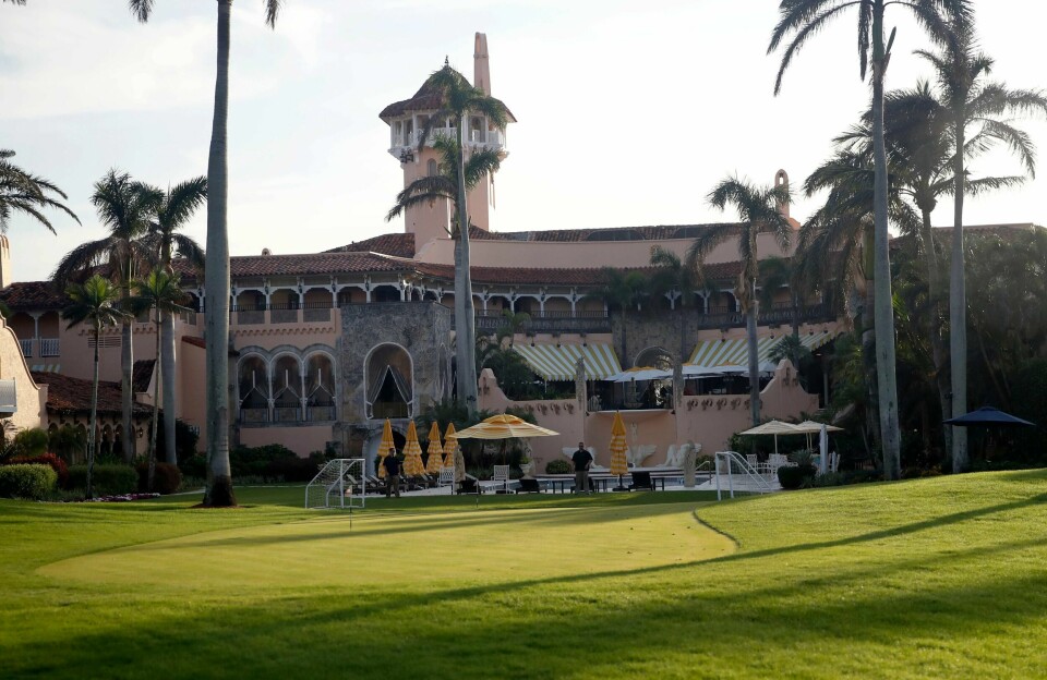 Donald Trumps feriested Mar-a-Lago i Florida ligger midt i banen som orkanen Dorian beregnes å få når den treffer delstaten om få dager. Foto: AP / NTB scanpix