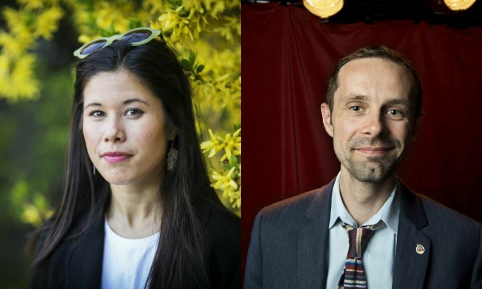 Lan Marie Nguyen Berg er MDGs listetopp i Oslo. Hallstein Bjercke er Venstres listetopp i Oslo.
