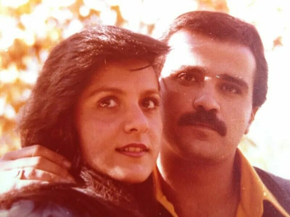 Fahimeh Esteghlalian og ektemannen Behrouz Shamsabad. Fahimeh Esteghlalian og Behrouz Shamsabad. Minde-drapet