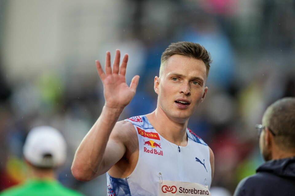 Karsten Warholm under Diamond League på Bislett 30. mai. Karsten Warholm er OL-klar. Foto: Heiko Junge / NTB