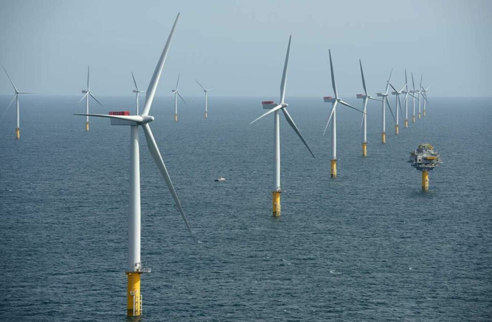 Den norskeide Sheringham Shoal vindpark utenfor østkysten av England har vært i drift siden 2012. FOTO: CHPV/SCIRA OFFSHORE ENERGY/NTB SCANPIX