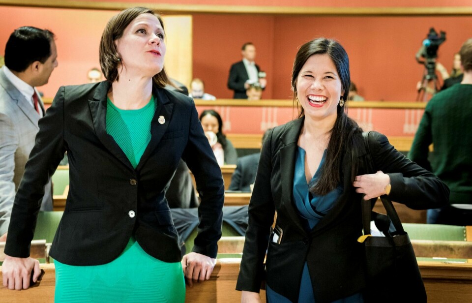 STYRKET: MDG-byrådene Lan Marie Nguyen Berg og Hanna Marcussen går inn i byrådsforhandlingene med en oppslutning på 15,3 prosent etter lokalvalget i Oslo. FOTO: JOHN TRYGVE TOLLEFSEN STYRKET: MDG-byrådene Lan Marie Nguyen Berg og Hanna Marcussen går inn i byrådsforhandlingene med en oppslutning på 15,3 prosent etter lokalvalget i Oslo. FOTO: JOHN TRYGVE TOLLEFSEN