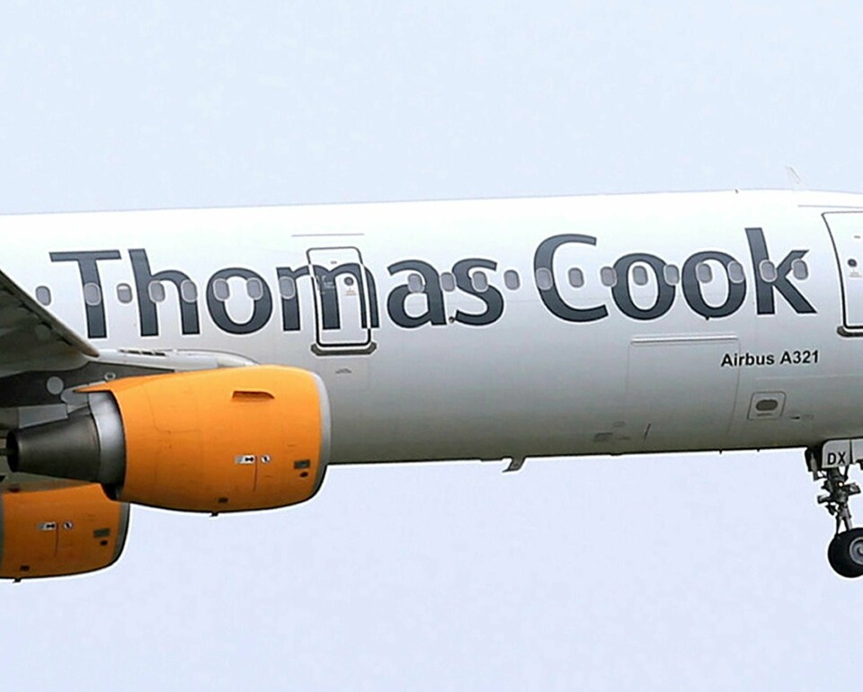 Reisegiganten Thomas Cook, eierne av norske Ving, er konkurs etter at et forsøk på å reise ny kapital til selskapet brøt sammen natt til mandag. Foto: Tim Goode / PA via AP / NTB scanpix