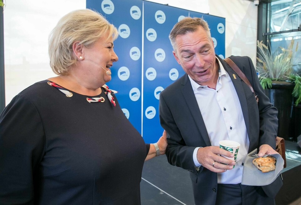 Statsminister Erna Solberg og forsvarsminister Frank Bakke-Jensen (H) skal denne uken besøke USA. Foto: Terje Pedersen / NTB scanpix