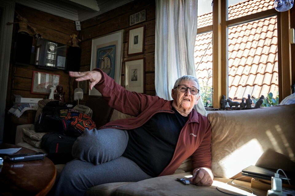 Gerda Grepps datter Sacha, nå 82, hjemme i Stavanger. Til uka kommer hun til Oslo for å delta på lansering av biografien om moren. Gerda Grepps datter Sacha, nå 82, hjemme i Stavanger. Til uka kommer hun til Oslo for å delta på lansering av biografien om moren.