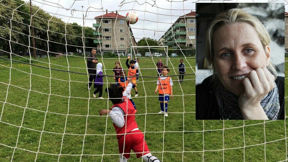 Katrine Hjallen er initiativtaker til Tøyen sportsklubb som har fått 750 medlemmer på ett år. Men klubben trenger sårt en idrettshall. De fleste aktivitetene klubben tilbyr er så langt utendørsaktiviteter. FOTO: TØYEN SPORTSKLUBB