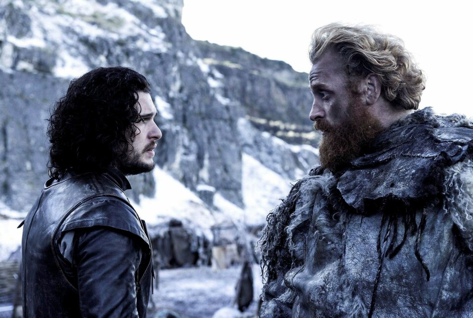 Jon Snows skjebne synes avgjort, men Kristofer Hivjus rollefigur Tormund Giantsbane er stadig blant de levende i sesong seks av storsuksessen «Game of Thrones». FOTO: HBO NORDIC