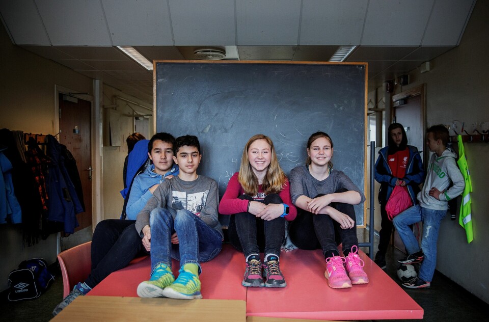 Ungdommen, her representert ved (f.v.) Alexander Gravdal, Aviar Ako Ali, Emma Thorstensen og Vida Dalen Fossum. Ungdommen, her representert ved (f.v.) Alexander Gravdal, Aviar Ako Ali, Emma Thorstensen og Vida Dalen Fossum.