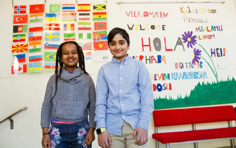 Kametii Muktar Osman (11) og Mohsin Ullah (10) skal tale foran Stortinget i dag. De mener at retten til å si sin mening er noe av det fineste ved å bo i Norge.