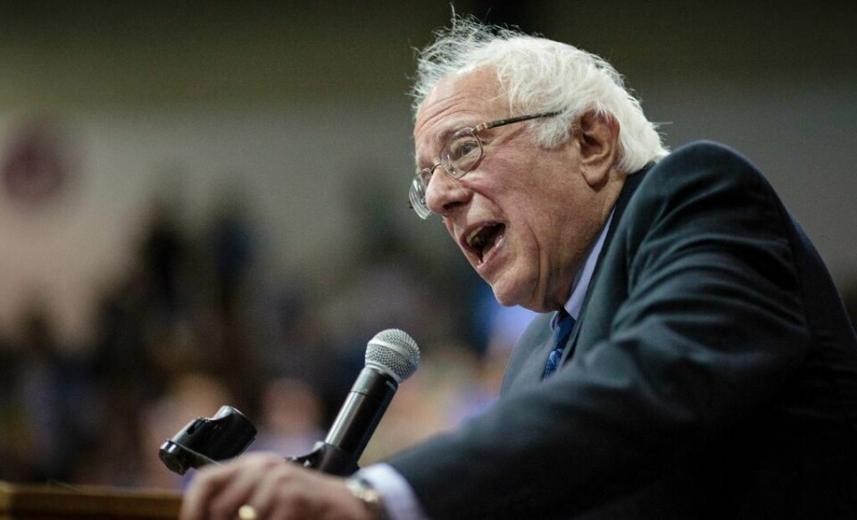 Bernie Sanders (bildet) vant Demokratenes nominasjonsvalg i West Virginia tirsdag.