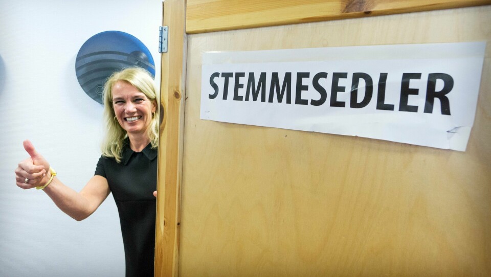 Stavanger-ordfører Christine Sagen Helgø (H) er glad for at innbyggerne i Stavanger stemte for kommunesammenslåing. Foto: Roy Storvik