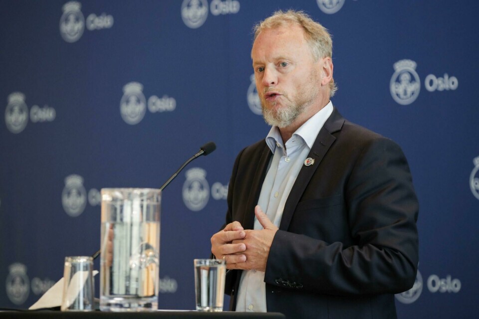 Oslo 20200811. Byrådsleder Raymond Johansen under en pressekonferanse i Oslo Rådhus om koronasituasjonen i Oslo.Foto: Vidar Ruud / NTB scanpix Oslo 20200811. Byrådsleder Raymond Johansen under en pressekonferanse i Oslo Rådhus om koronasituasjonen i Oslo.Foto: Vidar Ruud / NTB scanpix