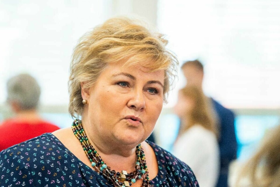 Statsminister Erna Solberg mener valget av Nicolai Tangen som sjef for oljefondet er utradisjonelt.