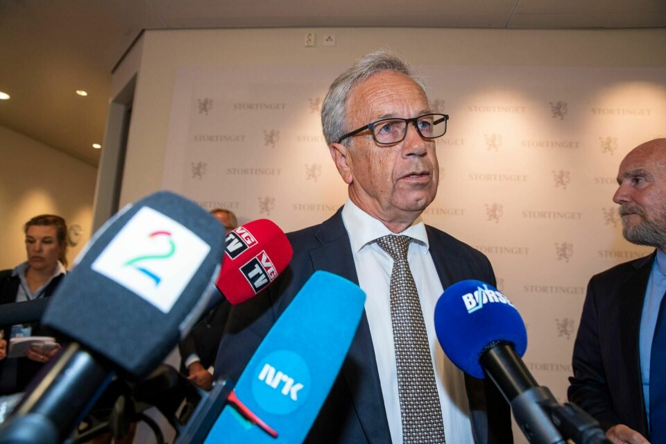 Etter høringen i Stortinget om Tangen-ansettelsen i Norges Bank med blant annet sentralbanksjef Øystein Olsen.