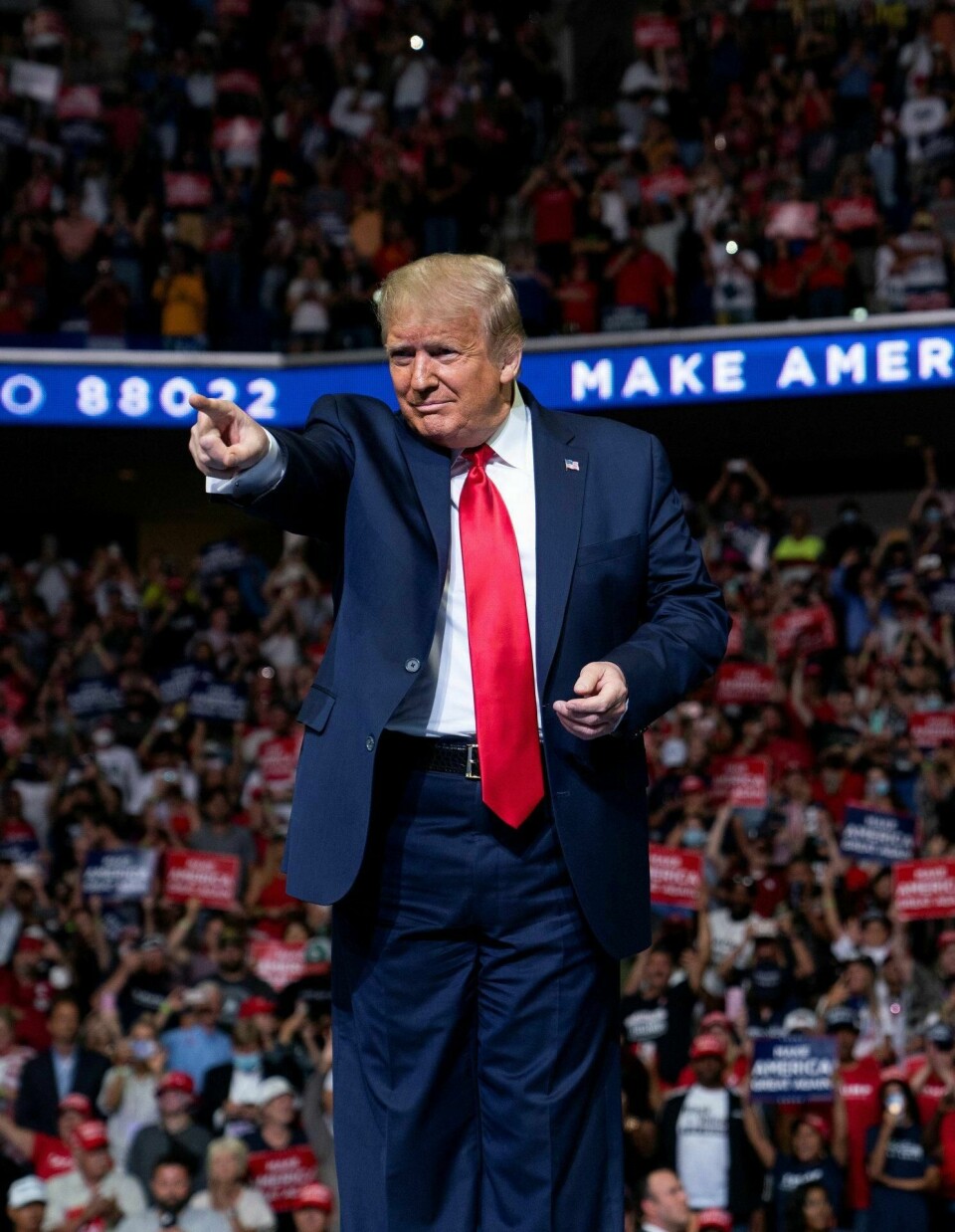 Om noen var usikre på hva Trump «egentlig» sto for i 2016, kan det ikke være den minste tvil om hva han står for nå. Foto: Evan Vucci/AP