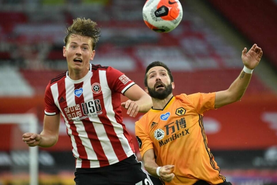 Sander Berge og Sheffield United sikret tre viktige poeng mot Wolves onsdag kveld. Foto: Rui Vieira / AP / NTB scanpix