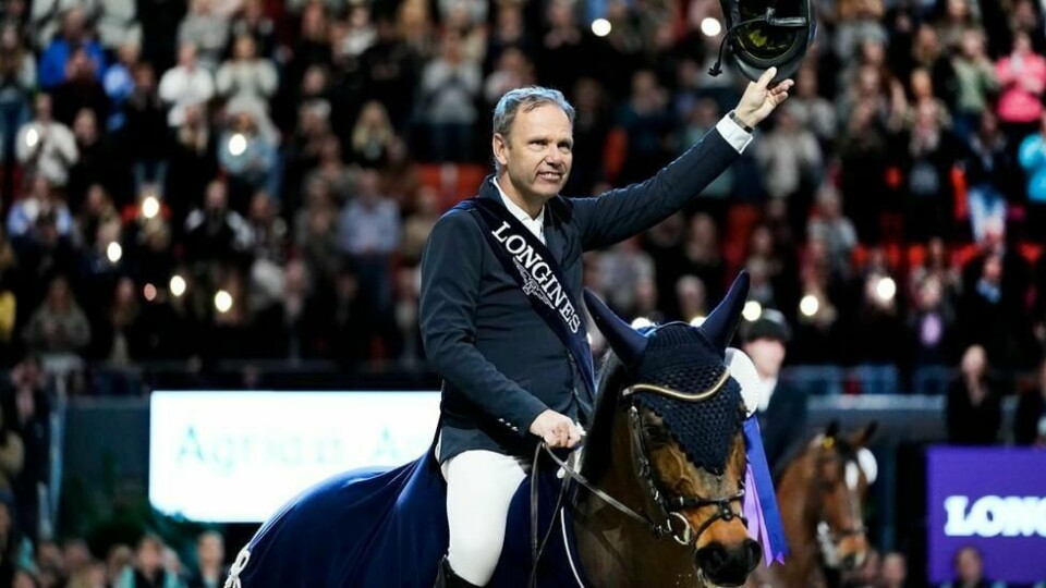 Geir Gulliksen på hesten VDL Groep Quatro. Her har ekvipasjen nettopp vunnet verdenscupen under Gøteborg Horse Show tidligere i år. Flere konkurranser i verdenscupen var blant det som stod på Gulliksens plan for årets sesong, noe koronaviruset satte en stopper for.