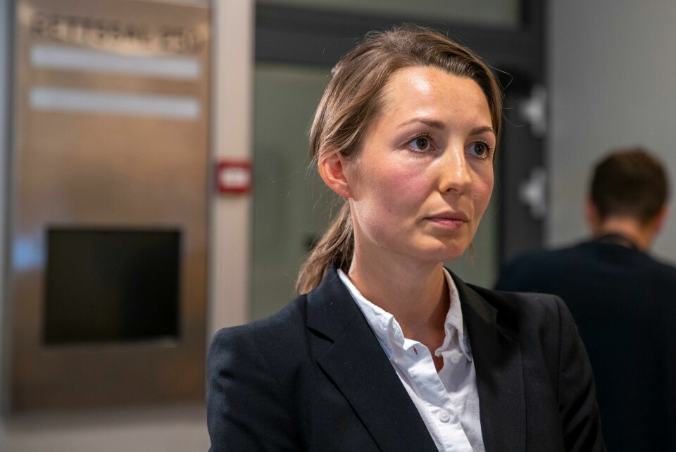 Tromsø 20200805. Advokatfullmektig Cecilia Therese Ekholt i Oslo Tingrett i forbindelse om begjæring av fengsling av en norsk statsborger i mulla Krekar-saken.Foto: Terje Pedersen / NTB scanpix Tromsø 20200805. Advokatfullmektig Cecilia Therese Ekholt i Oslo Tingrett i forbindelse om begjæring av fengsling av en norsk statsborger i mulla Krekar-saken.Foto: Terje Pedersen / NTB scanpix
