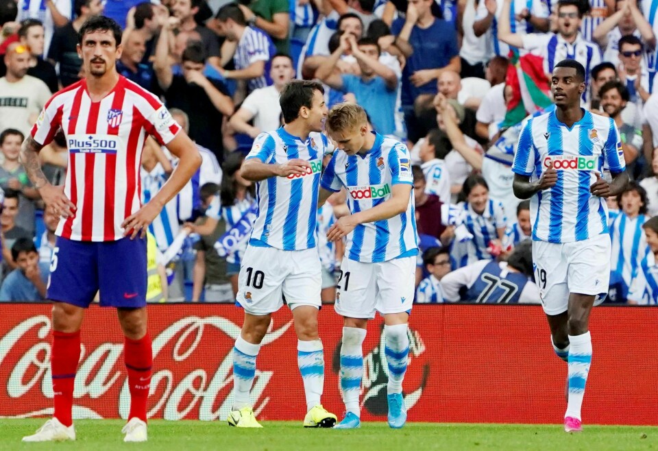 Endelig kunne Martin Ødegaard juble for målpoeng, etter å ha gått hele 2020 uten for Real Sociedad.
