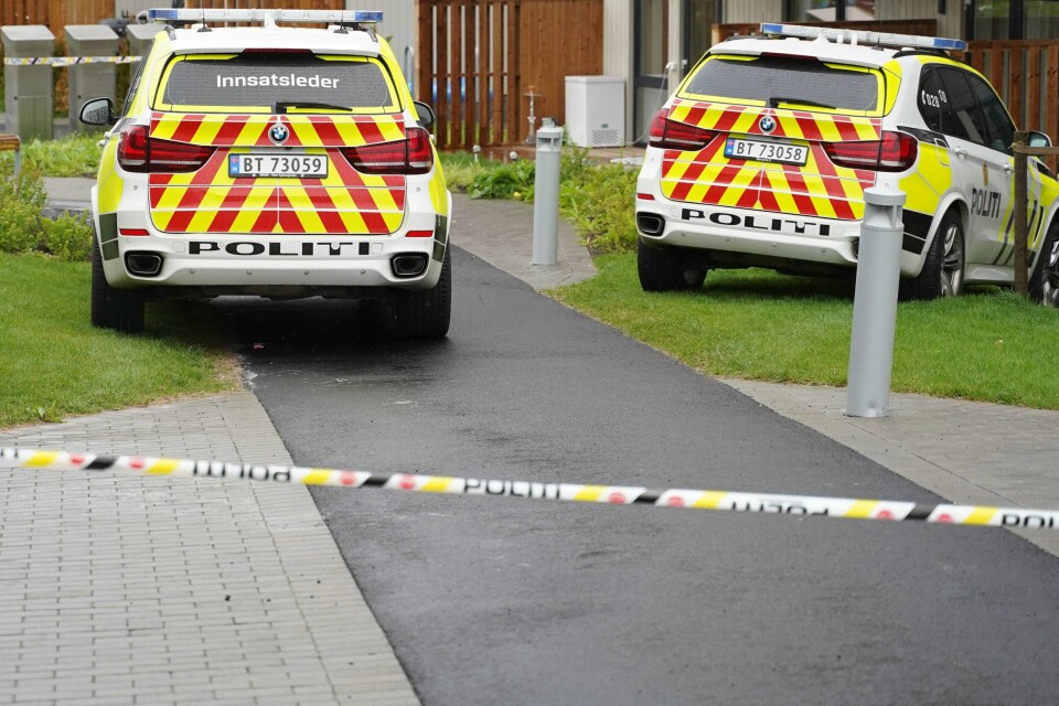 Kvinnen som ble funnet hardt skadd, er siktet for å ha drept de to barna sine på Lørenskog. Foto: Fredrik Hagen / NTB scanpix