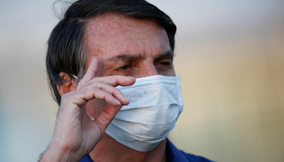 Brasil er blant landene med flest bekreftede smittetilfeller av korona. President Jair Bolsonaro har selv testet positivt på viruset.