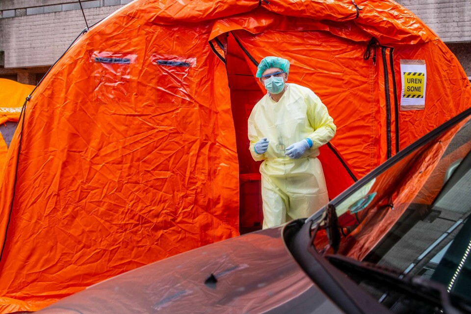 I høst kan det bli mulig å teste seg for korona hjemme om en prøvestudie med spyttester går som den skal. Foto: Stian Lysberg Solum / NTB scanpix