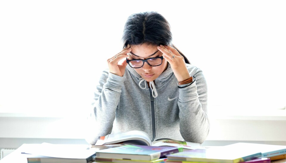 Hvert år kommer historiene om suksesselevene. VG kunne fortelle om en 17-åring som hadde kommet inn på medisin. Hun hadde jobbet 70 timer i uka med skole, skriver Selma Moren. Foto: Gorm Kallestad / NTB scanpix