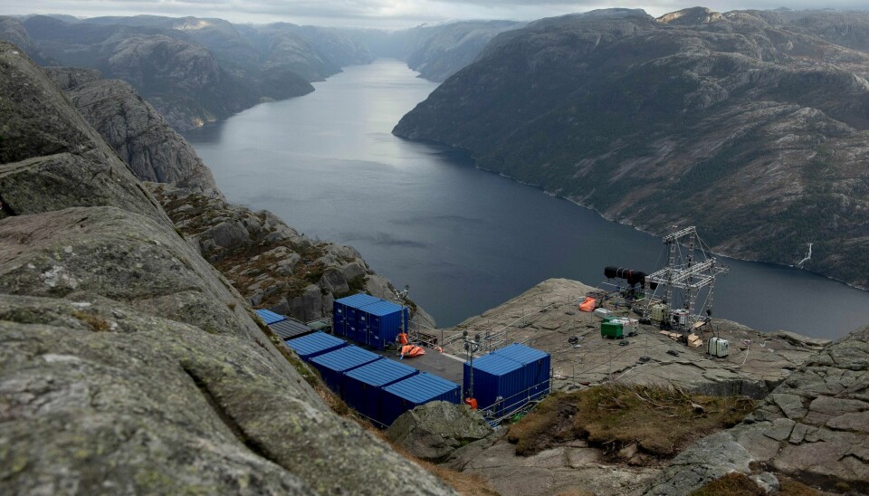 Den forrige Mission Impossible-filmen ble delvis spilt inn her på Preikestolen i Strand kommune utenfor Stavanger.