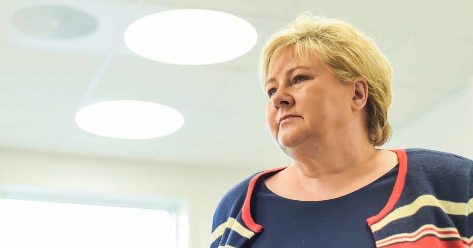 Statsminister Erna Solberg (H).