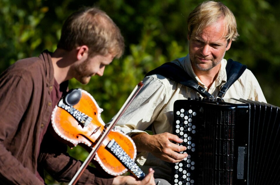 Erlend Apneseth og Frode Haltli.Foto: Matija Puzar/Oslo Jazzfestival