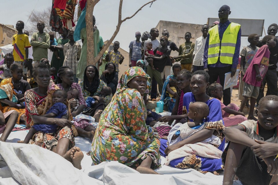 Krigen mellom regjeringshæren og RSF-militsen i Sudan har siden april i fjor drevet over 9 millioner mennesker på flukt. Disse har tatt seg over grensa til Sør-Sudan. Bildet viser sudanske flyktninger. Arkivfoto: Sam Mednick / AP / NTB