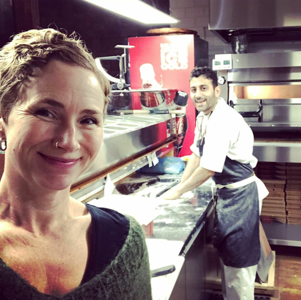 Live Glesne Kjølstad og Sorab Abolfathi på Louis pizza – før alt det vanskelige begynte. Foto: Privat Live Glesne Kjølstad og Sorab Abolfathi på Louis pizza – før alt det vanskelige begynte. Foto: Privat