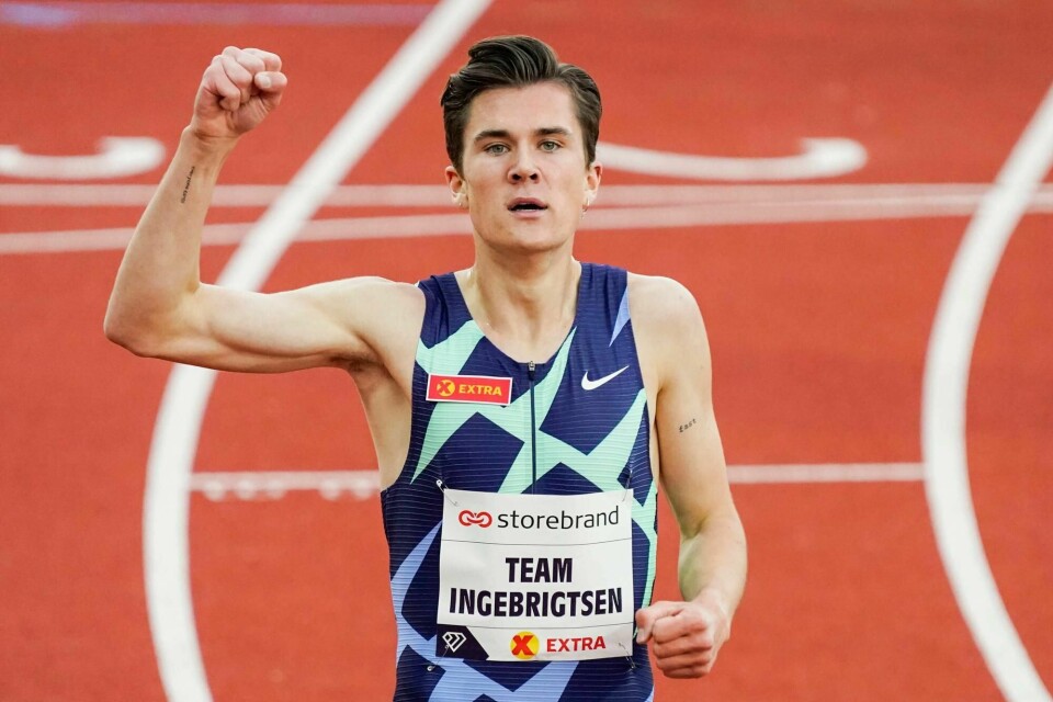 Jakob Ingebrigtsen løp sterkt i Stockholm. Foto: Lise Åserud / NTB scanpix