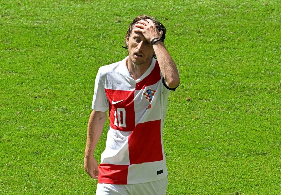 Kroatias Luka Modric har hatt en tung start på EM etter at det bare ble ett oeng onsdag. Kroatias Luka Modric har hatt en tung start på EM etter at det bare ble ett oeng onsdag.